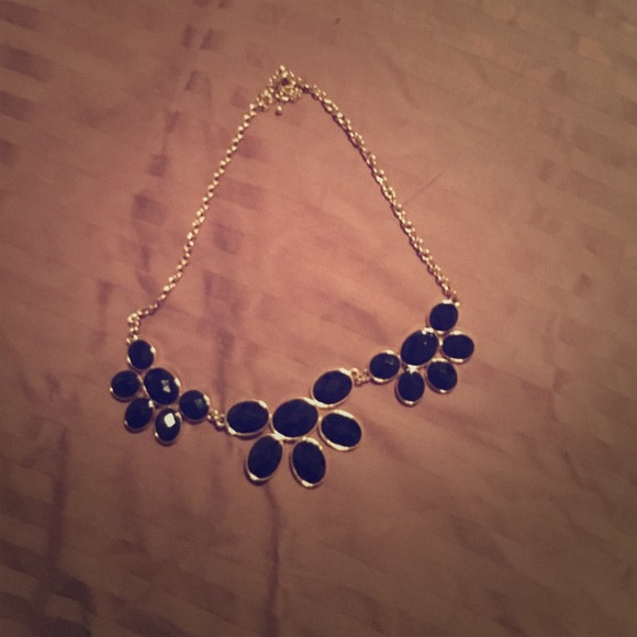 Black/gold statement necklace