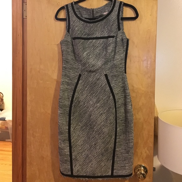 Sleeveless tweed dress