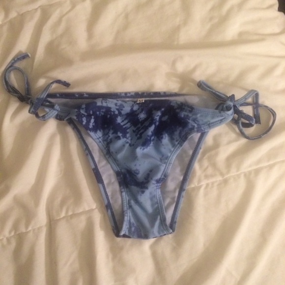 blue tie dye bikini bottoms