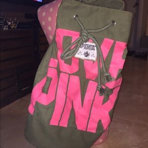Victoria's Secret Army Green Tote Bag