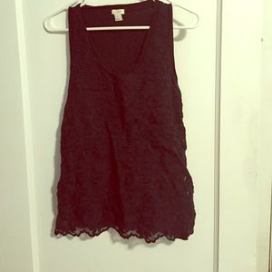 Jcrew flower lace top