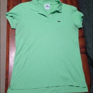Lacoste green polo