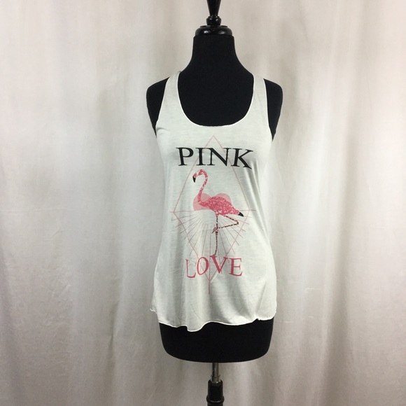 ❌SOLD OUT❌ Pink Flamingo Tank - Picture 2 of 2