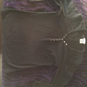 Old navy 3/4 long sleeve black shirt