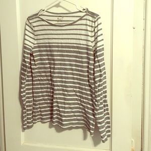 Grey striped tee