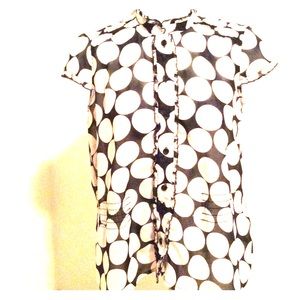 Black and White Blouse