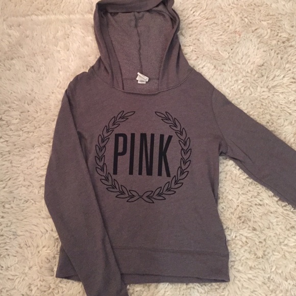 Grey Pink Hoodie