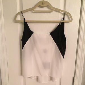 NWT ASOS black and white camisole.