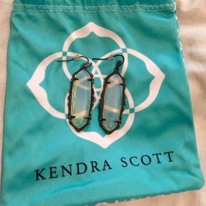 Iridescent stone earrings