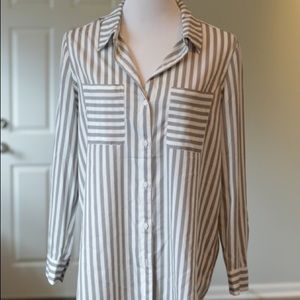 Oversized striped button up size M ANA BRAND