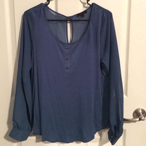 Navy blouse