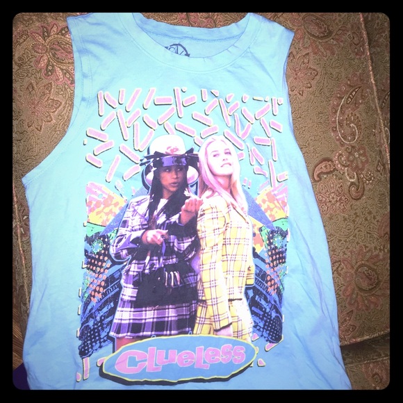 Retro styled "CLUELESS" tank top