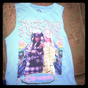 Retro styled "CLUELESS" tank top