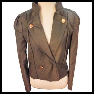Grey double breasted light weight blazer