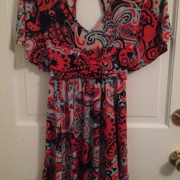 Boho bright flow dress XOXO - Picture 2 of 3