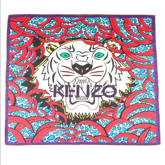 New! Kenzo Tiger Scarf