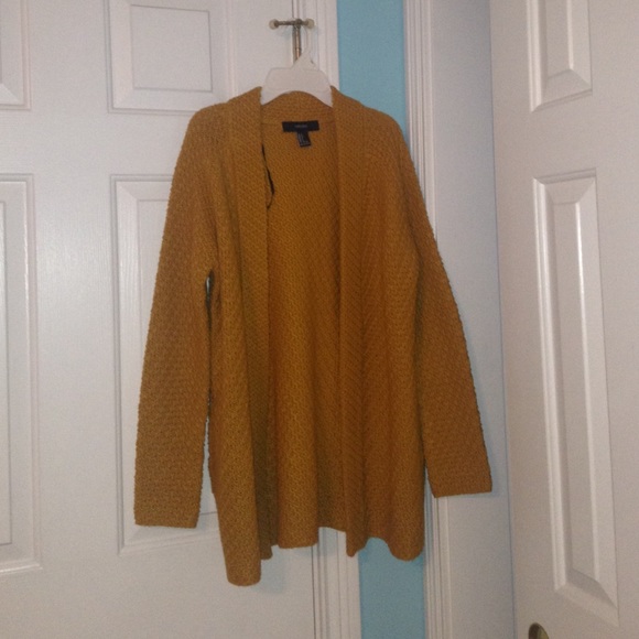 mustard cardigan
