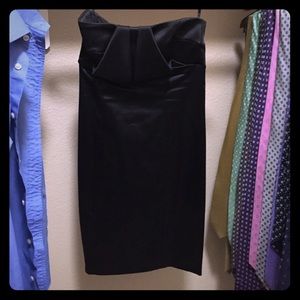 Bebe Black Strapless Dress.