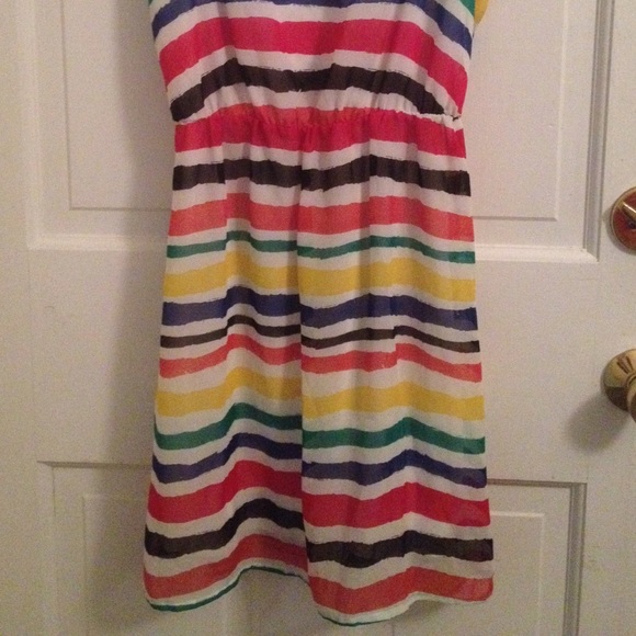 Rainbow bright striped dress - Picture 2 of 3