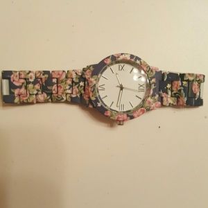 Pink Rose Floral watch