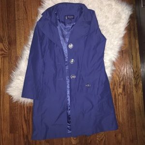 Periwinkle Trench Coat