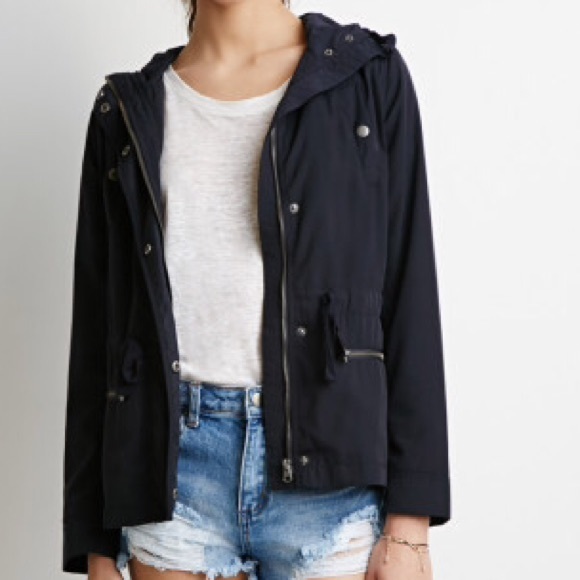 navy blue utility jacket