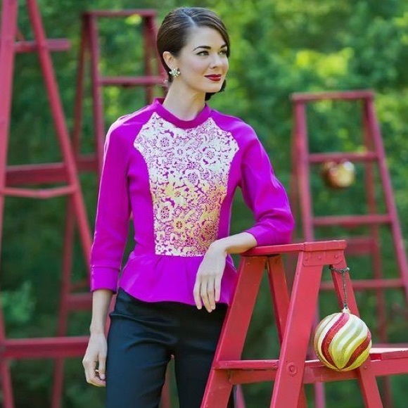 Shabby Apple Pink Midnight Kiss Top