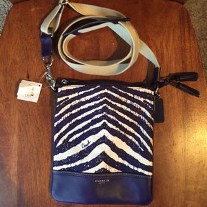 Brand New Purple zebra bag