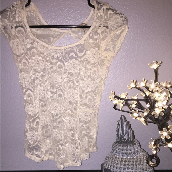 Laced white shirt