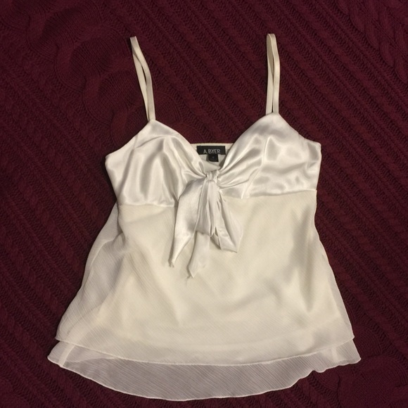 Cream flutter layers camisole