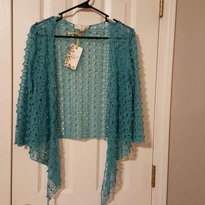 Turquoise cardigan NWT-SOLD