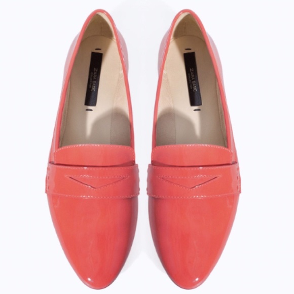 Zara Shoes - Zara Coral Penny Loafers