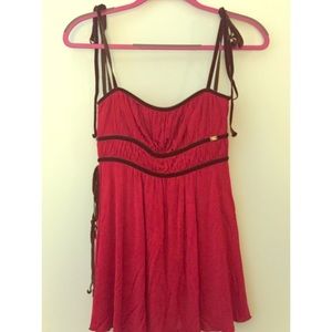 Miss Sixty Velvet & Viscose Top