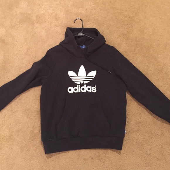 Black Adidas hoodie sz Large