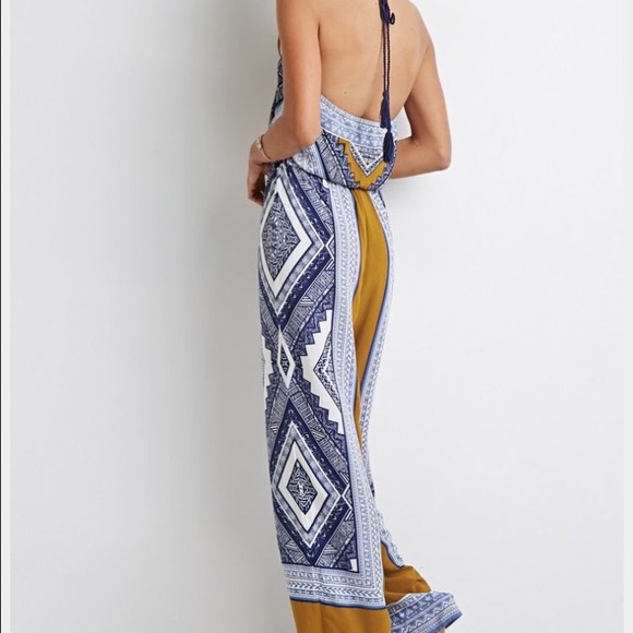 Tribal Halter Jumpsuit