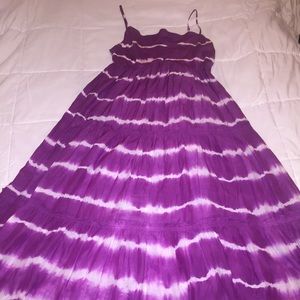 Purple Tye-dye Ralph Lauren Maxi Dress