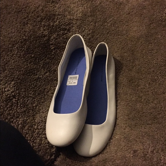 White babydoll flats