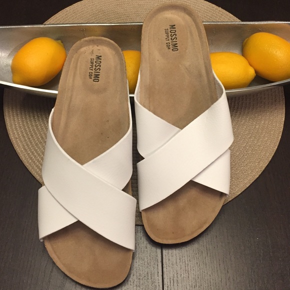 White Birkenstock like Sandals sz 8
