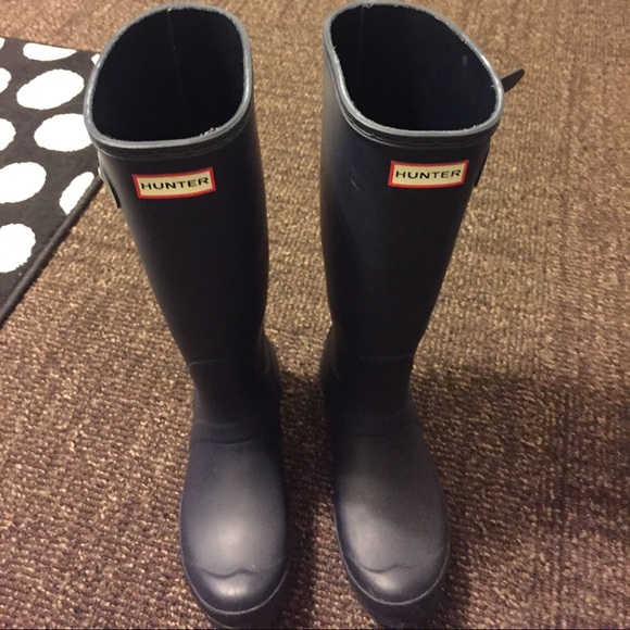 Navy Hunter boots