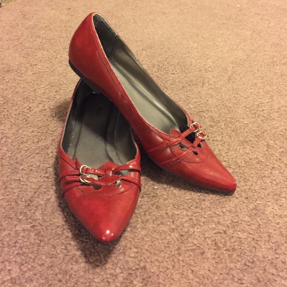 Red Mossimo Sz 10 flats