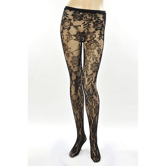 ❌SOLD OUT❌ NEW Lace Tights - Picture 2 of 3