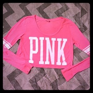 Vs PINK long sleeve crop size M