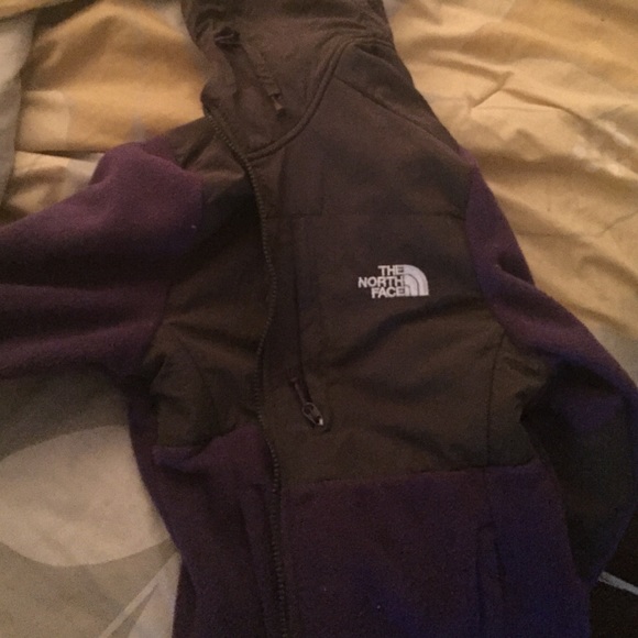 purple grey and black north face!