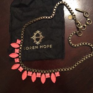 Loren Hope Pink Gem Necklace