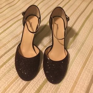 Marc Jacobs glitter garnet Mary Jane Heels