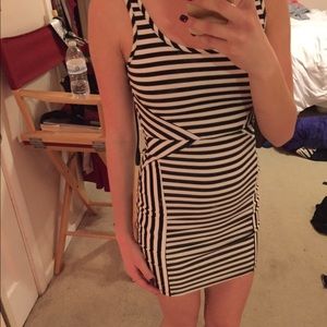 Stripped tight dress