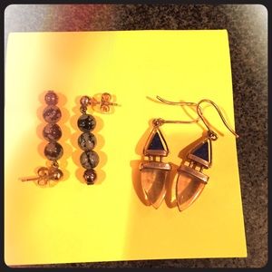 Two pair of earrings