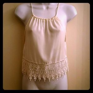 WHITE HALTER CROP TOP