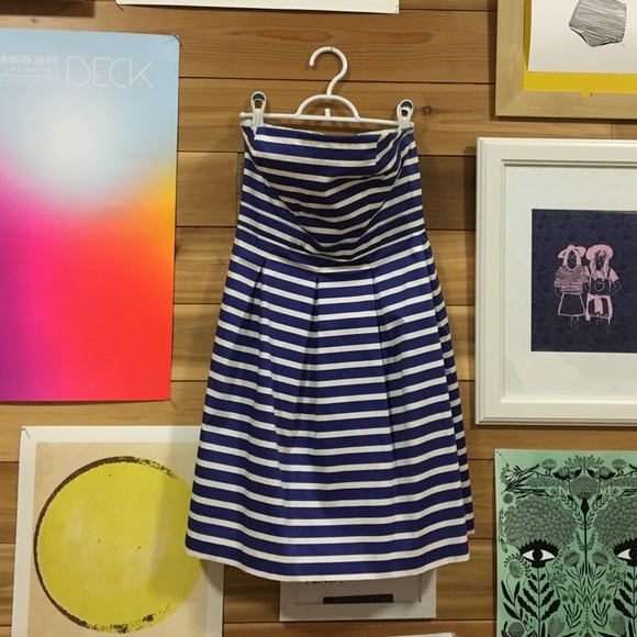 Gap Nautical Strapless Dress - Picture 1 of 3