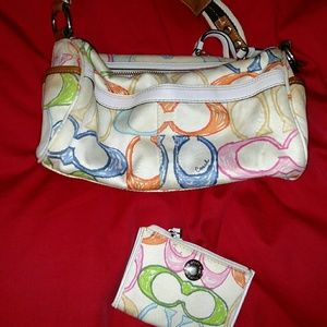 Coach medium sized barrel bag